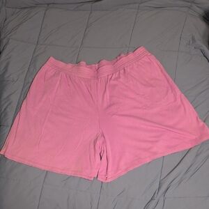 Woman Within Soft Pink Athletic Shorts